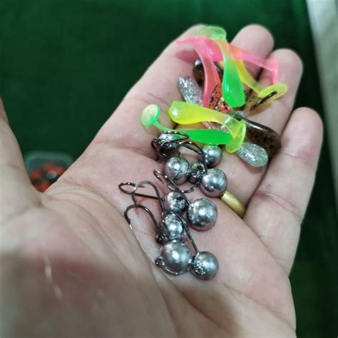 Kit Micro Shad Micro Jig Head Isca Ultra Light 3cm De Isca