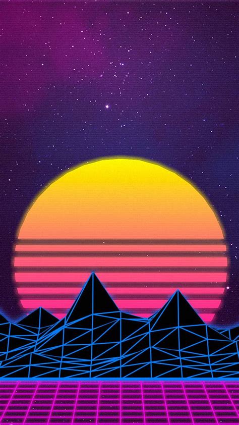 Retro Mountain By Spacepro350 Retro Chill Hd Phone Wallpaper Pxfuel