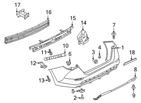 Bumper Components Rear 2021 Nissan Sentra