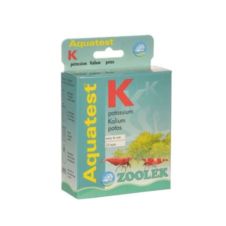 ZOOLEK Aquatest K 1120 Test na potas do akwarium słodkowodnego 1 szt