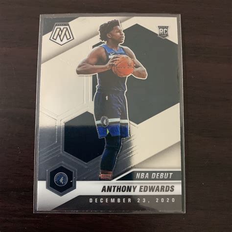 Anthony Edwards Rc Panini Mosaic Nba Debut Nba