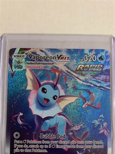 Mavin Vaporeon Vmax Swsh Black Star Promo Alt Art Ultra Rare Holo