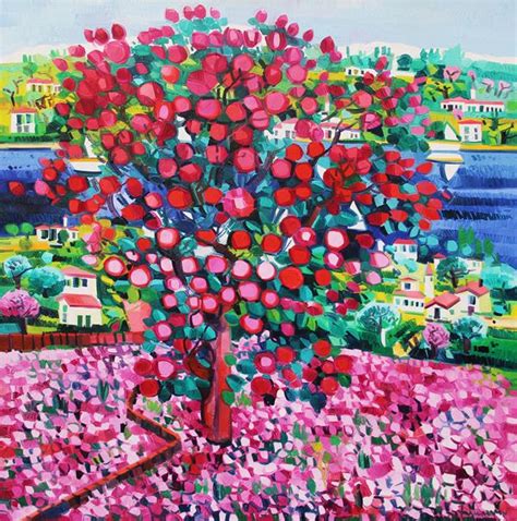 Athos Faccincani Albero Di Rose Rosa In Tappeto Di Petali