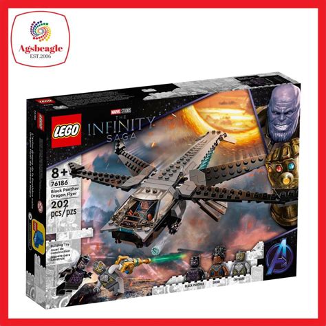 Lego Marvel Black Panther Dragon Flyer 76186 2021 Shopee Malaysia