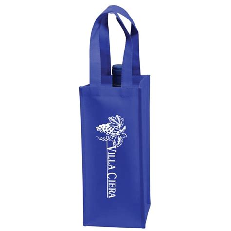 Vineyard Single Bottle Printed Promo Wine Bag Customizable Wine Bag