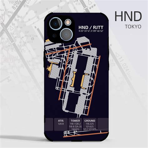 Tokyo Haneda Airport Diagram Phone Case Aviator Story