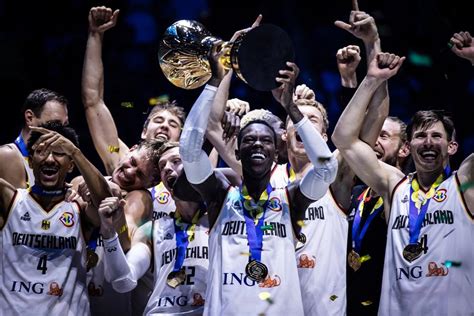 Germany Celebrates Winning FIBA World Cup Trophy GMA News Online