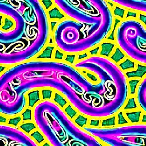 Neon Maori Graphic Pattern · Creative Fabrica