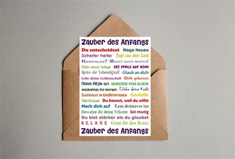 Postkarte Zauber des Anfangs Klönart Etsy Nederland