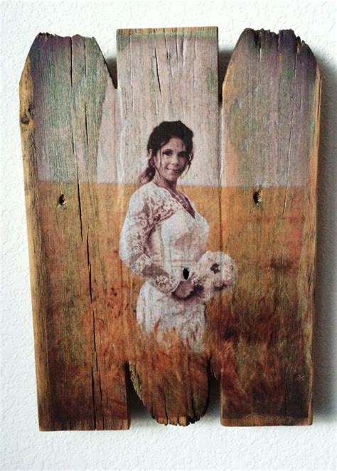 Picture on Wood Custom Portrait on Reclaimed Wood Unique Rustic and Distressed Portraits - Etsy ...