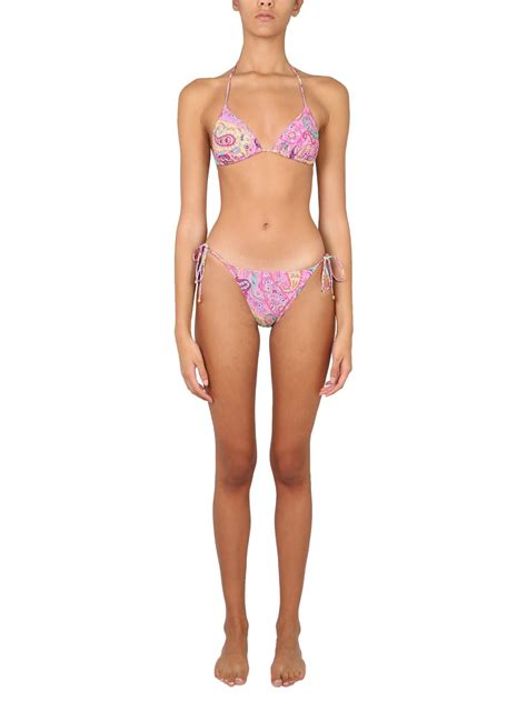 Etro Liquid Paisley Beach Bikini Lyst