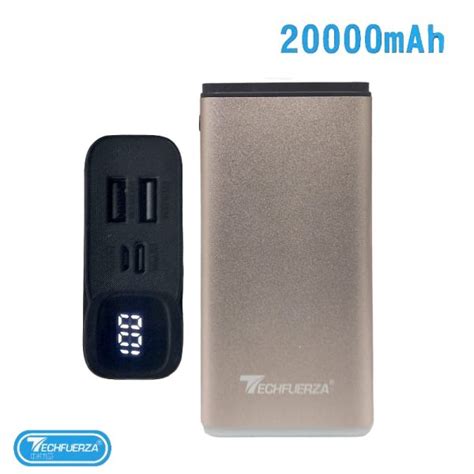 Techfuerza Power Bank Puertos Usb Mah Confia Technology