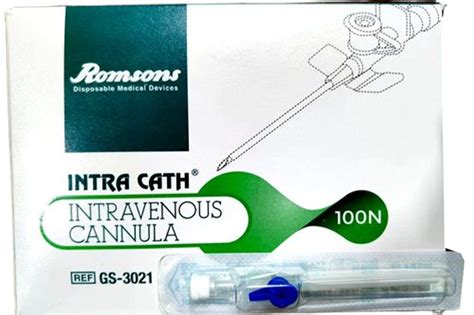 Plastic Romsons Gs Intra Cath Intravenous Cannula For Hospital