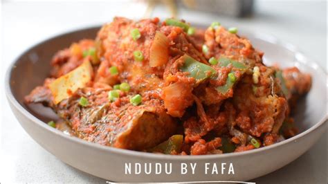 Authentic Fried Fish Ghana Stew Gravy Ndudu By Fafa Youtube