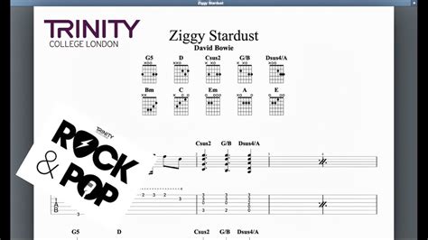 Ziggy Stardust Trinity Grade 2 Guitar Youtube