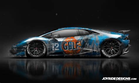 Lamborghini Huracan Gulf Weathered Joyride Wrap Design Joyride