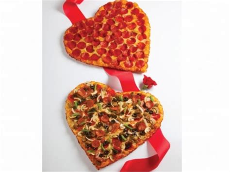 Valentines Day Heart Shaped Pizzas Order Up The Amore Near You