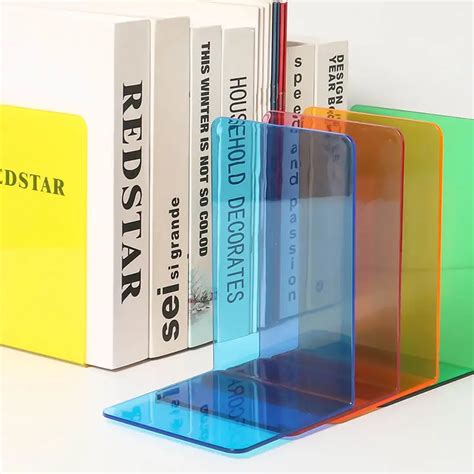 Estante De Libros En Forma De L De Color Acr Lico Para Estudiantes