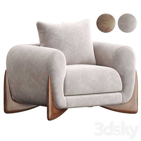 Softbay Armchair By Porada Arm Chair D Model