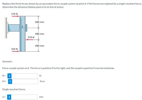 Answered Replace The Three Forces Shown By An Bartleby