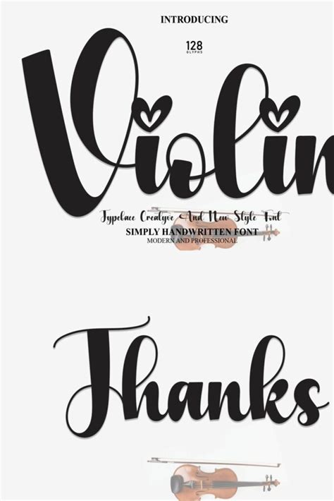 Violin Script Font MasterBundles