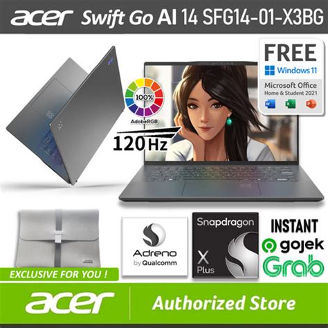 Promo Acer Swift Go Ai Sfg X Bg Snapdragon X Plus X P