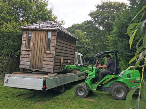 Moving a storage shed - step by step in theory and practice