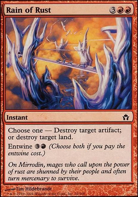 Mono Red Land Destruction Edh Commander Edh Mtg Deck