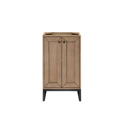 James Martin Vanities Chianti Whitewashed Walnut Matte Black