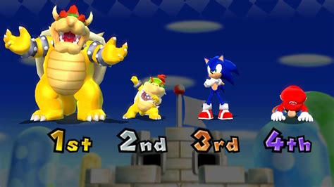 Mario Party 9 Step It Up Mario Vs Sonic Vs Bowser Vs Bowser Jr