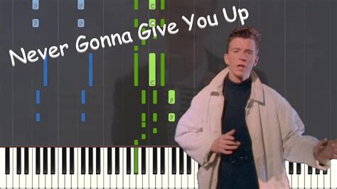 Rick Astley - Never Gonna Give You Up Piano Tutorial/Karaoke *FREE ...