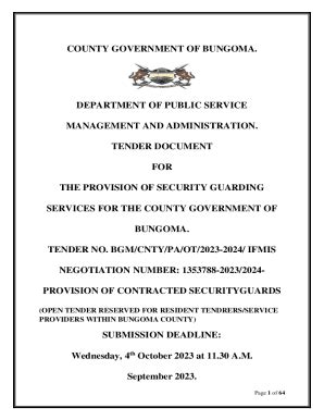 Fillable Online Provision Of Security Guarding Services Pdf Fax