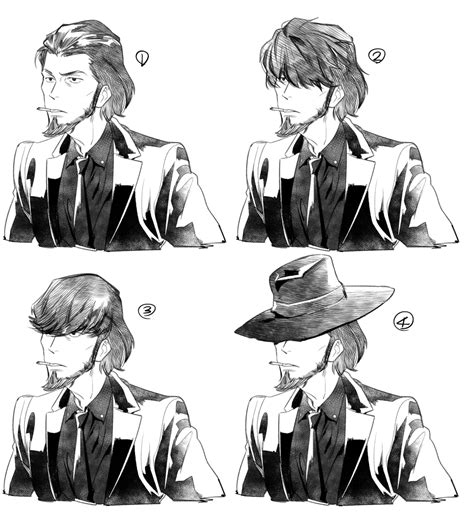 Jigen Daisuke Lupin Iii Drawn By Halorane And Nectarfujiya Danbooru