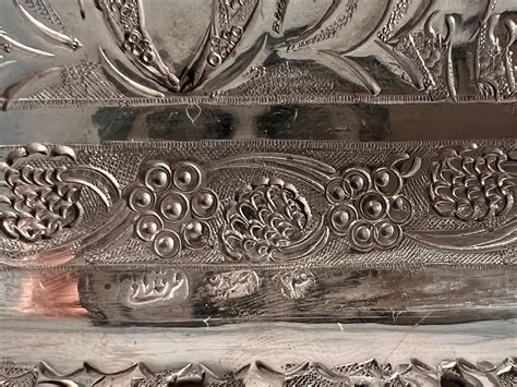 Persian Isfahan Solid Silver Tray For Sale At Stdibs Persis Silver