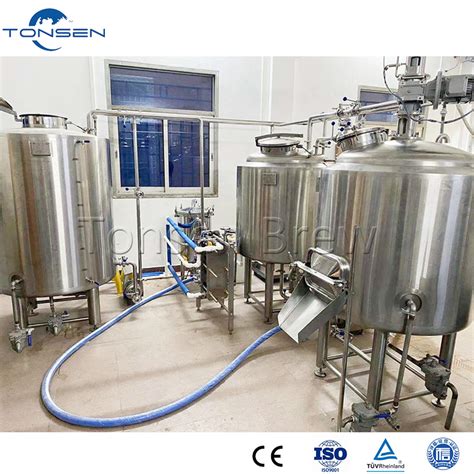 200L 2000L Industrial Micro Beer Factory Brewing Equipment For Mini