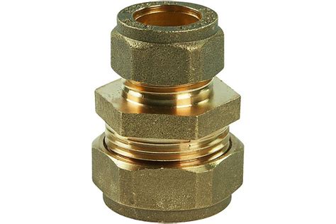 Compression Straight Coupling Reducer 22mm X 15mm Bag Of 10 Travis Perkins