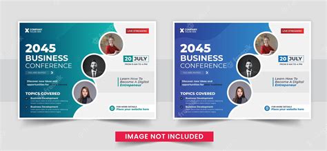 Premium Vector Corporate Horizontal Business Conference Flyer