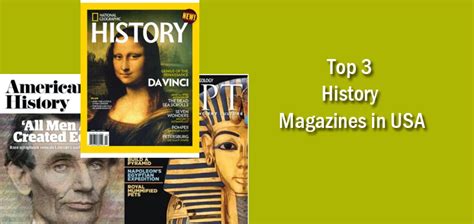 The Top 3 Famous History Magazines In The Usa Magsstore Blog