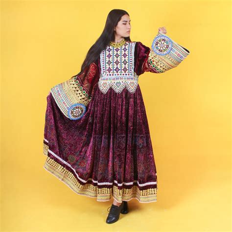 Vintage Kuchi Design Gand Afghani Dress Traditional Afghan Wedding