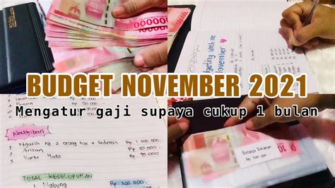 BUDGETING NOVEMBER 2021 MENGATUR KEUANGAN RUMAH TANGGA YouTube