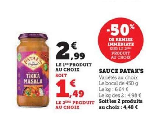 Promo Sauce Patak S Chez Hyper U ICatalogue Fr