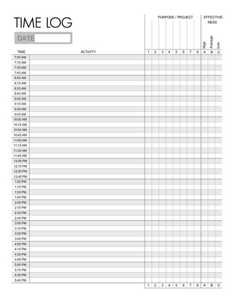 Printable Time Management Sheets – planner template free