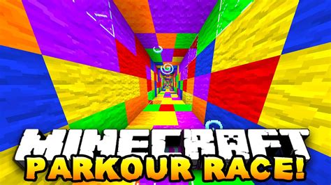 Minecraft One Vs One Parkour Race Degious Parkour W Preston