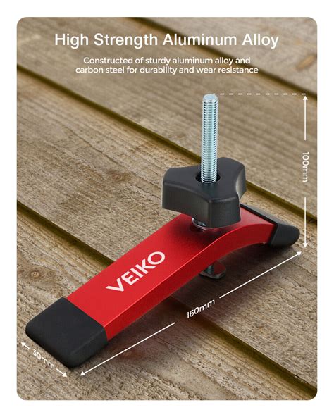 Veiko Set Quick Acting T Track Hold Down Clamp Woodworking With T