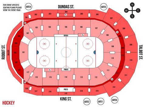 London Knights Seating Map - South Carolina Map