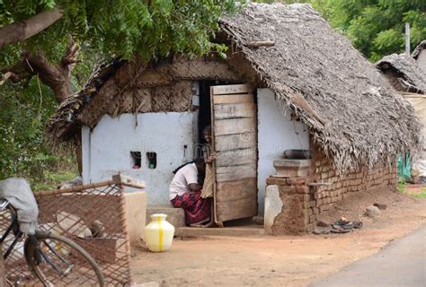 TRADITIONAL VILLAGE POOR HOUSES Editorial Photography - Image of rural ...