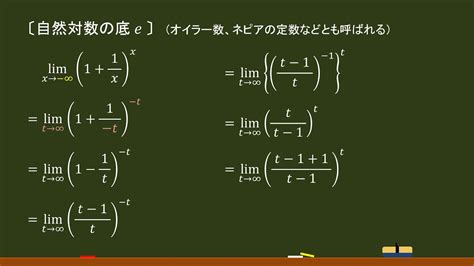 ネイピア 数 極限 指数関数と対数関数の極限の公式