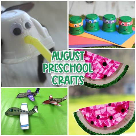 40 August Preschool Crafts Summer Art And Craft Activities Natural