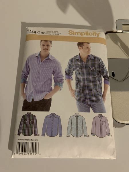 Simplicity Men S Shirt With Fabric Variations 1544 Pattern Review By