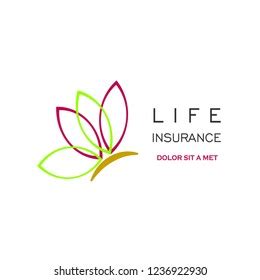 Life Insurance Logo Design Icon Vector Stock Vector (Royalty Free ...